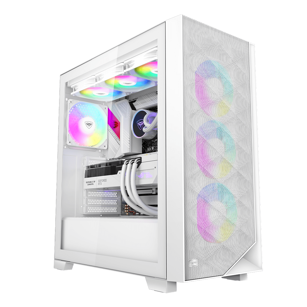 Корпус PCCooler C3D510 WH ARGB EATX/ATX/mATX/ITX USB3.0, 2xUSB2.0 White