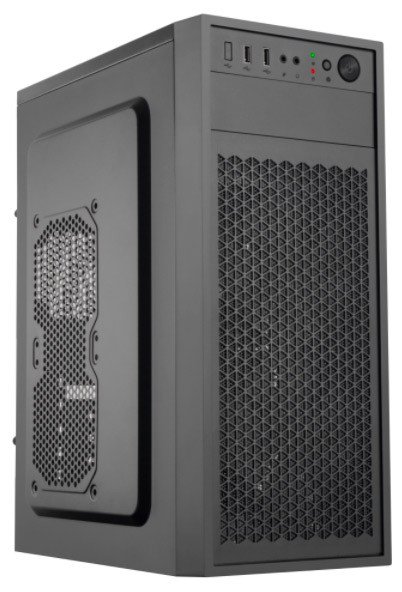 Корпус NOMAD NMD-C6013 mATX 1x3.5" 2x2.5" USB3.0х2 USB2.0х1 Черный, Без БП