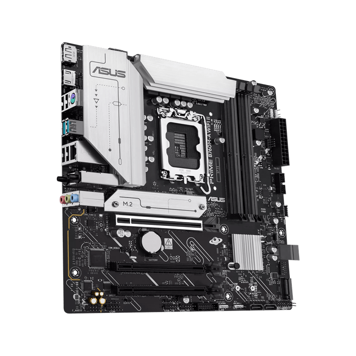 Материнская плата ASUS PRIME B760M-A WIFI II, LGA1700 4xDDR5 4xSATA3 2xM.2 RAID 1xHDMI 1xDP mATX