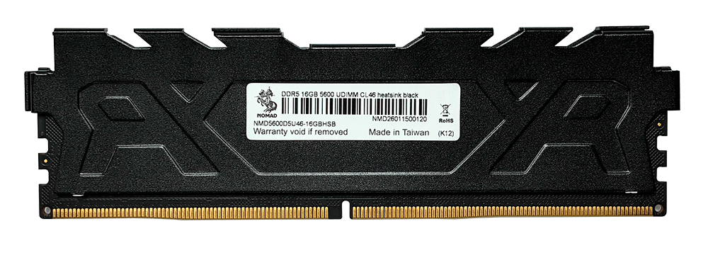 Оперативная память 16GB DDR5 5600MHz NOMAD UDIMM CL46 NMD5600D5U46-16GBHSB Heatsink Black
