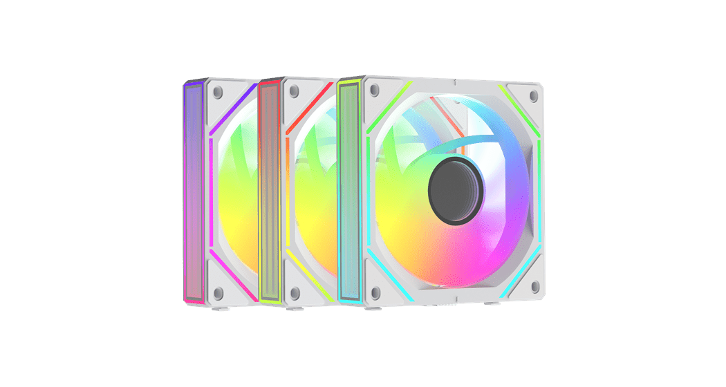 Вентилятор для корпуса Ocypus Gamma F12 UNI WH ARGB REVERSE BLADE 3-IN-1 3x(123x120x25mm) Белый