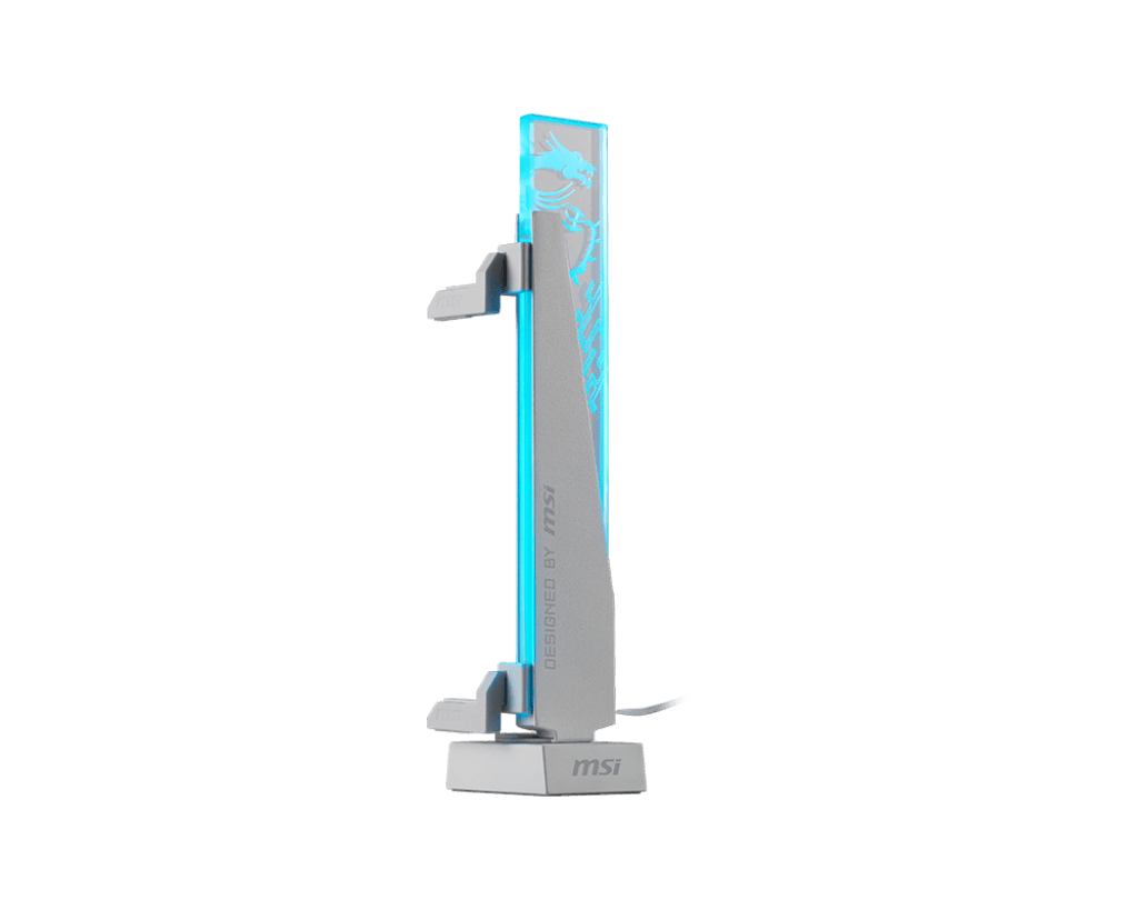 Вертикальный ARGB держатель Видеокарты MSI MPG ARGB GRAPHICS CARD STAND 3-pin ARGB White