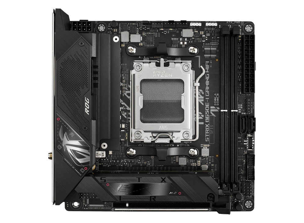 Материнская плата ASUS ROG STRIX B650E-I GAMING WIFI AM5 2xDDR5 2xSATA3 Raid 2xM.2 HDMI USB3.2 M-ITX