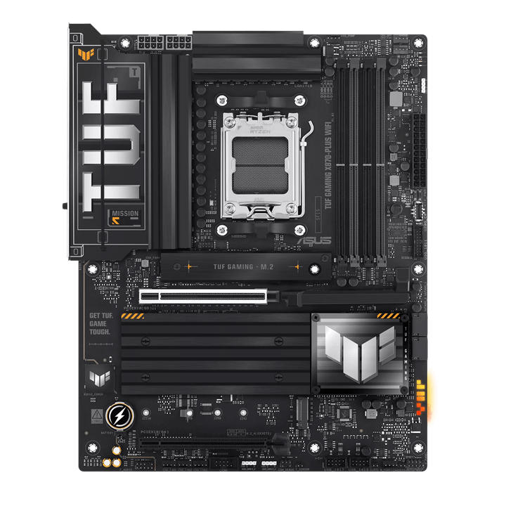 Материнская плата ASUS TUF GAMING X870-PLUS WIFI AM5 4xDDR5 4xSATA3 Raid 4xM.2 HDMI DP ATX