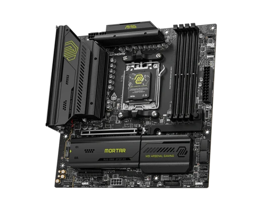 Материнская плата MSI MAG B850M MORTAR WIFI AM5 4xDDR5 4xSATA3 RAID 3xM.2 HDMI 2xType-C mATX