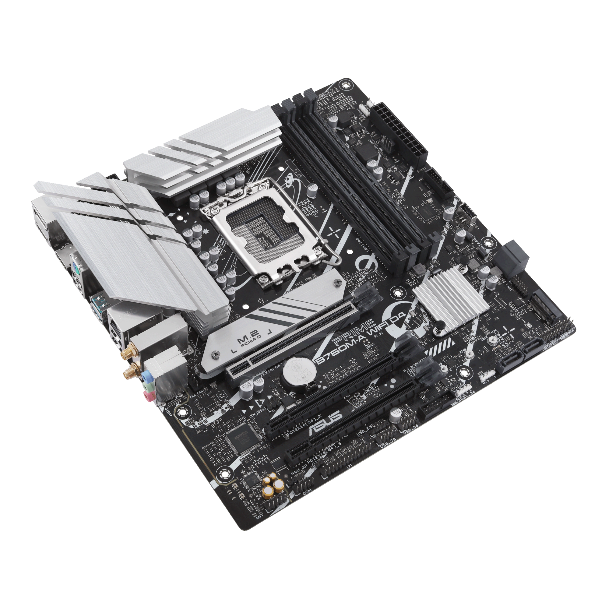 Материнская плата ASUS PRIME B760M-A WIFI D4, LGA1700 4xDDR4 4xSATA3 2xM.2 RAID 2xHDMI DP mATX