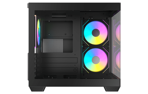 Корпус AOC CG381B 3F M-ATX/ITX 1xUSB2.0 1xUSB3.0 1xType-C 1xAudio/Mic Черный AOC-CG381-BF3V1R0T2-G