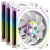 Вентилятор для корпуса PCCoole F3 X120R ARGB WH 3IN1, FAN 120mm, 800~1800RPM, 54 CFM, RGB