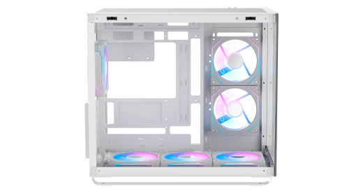 Корпус Ocypus Iota C70 WH ARGB ATX/mATX/mITX 2xUSB, Type-C, Белый, Iota-C70-WHD600XX-GL