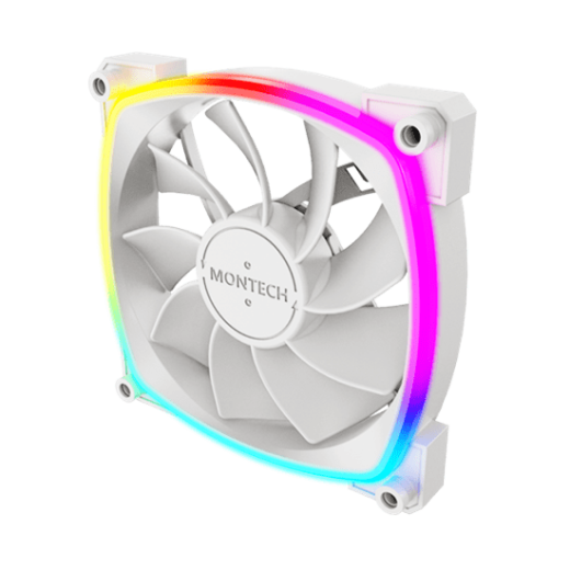 Вентилятор для корпуса Montech RX120 3 in 1 Pack (W) 3x(120x120x25mm)/800-1600RPM/59CFM/Rever Белый