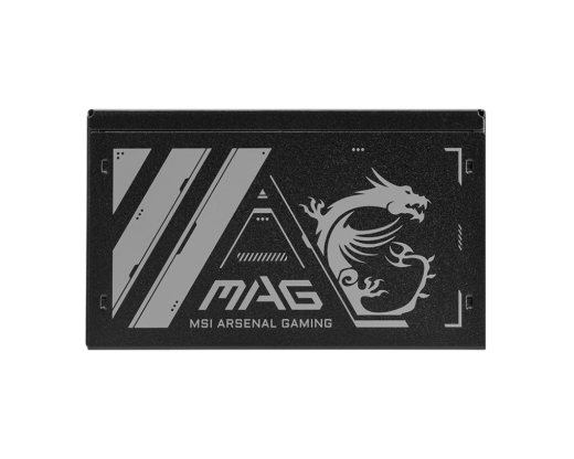 Блок питания MSI  500W, MAG A500N-H, Non Modular, ATX, 80+, КПД 87%, Fan 120mm, Черный