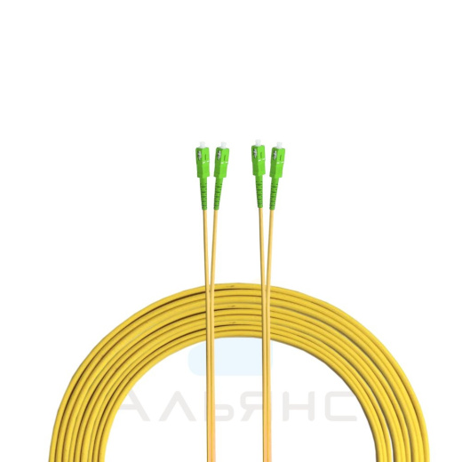 Патчкорд SC/APC-SC/APC  2мм SM 9/125 Duplex - 1 м