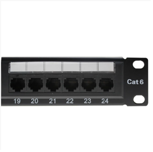 Патч-панель UTP на 24 порта cat 6. 1U