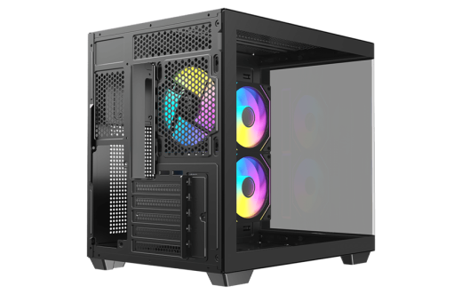 Корпус AOC CG350B 3F M-ATX/ITX 1xUSB2.0 1xUSB3.0 1xType-C 1xAudio/Mic Черный AOC-CG350-BF3V1R0W2-G