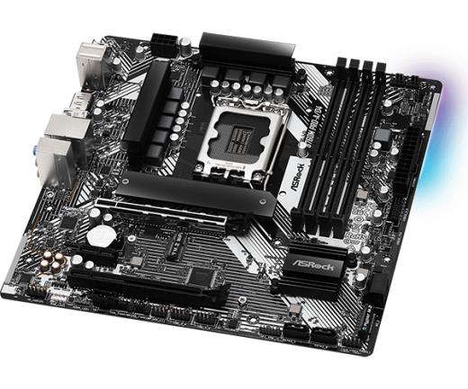Материнская плата ASRock B760M PRO-A/D4 LGA1700 4xDDR4 4xSATA RAID 2xM.2 Type-C HDMI DP mATX