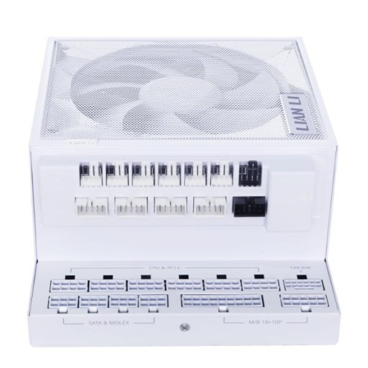 Блок питания Lian Li 1000W, EG1000G, Full Modular, 80+ GOLD, КПД 91.2%, Белый, G9P.EG1000G.WH00.EU
