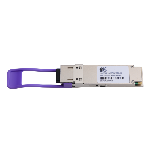 QSFP28 модуль OK-QSFP28-100G-1270-10 SM 10km