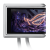 Водяное охлаждение CPU Asus ROG RYUO IV 360 ARGB WHT, 3x120mm, AMOLED-display, White