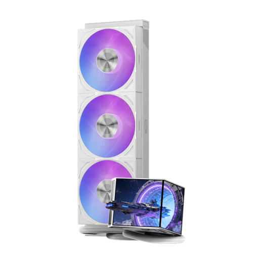 Водяное охлаждение для CPU PCCooler DX360 ARGB Display WH TDP 320W 115X/1200/1700/1851/AM4/AM5 Белый