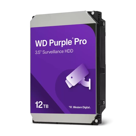Жесткий диск для видеонаблюдения HDD 12Tb Western Digital Purple Pro SATA 6Gb/s 256Mb 3,5" WD121PURP