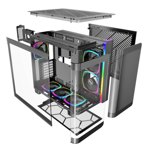 Корпус Montech KING 95 PRO (B) ATX/Micro-ATX/Mini-ITX 2xUSB3.0 1xType-C 1xAudio 1xMic Черный