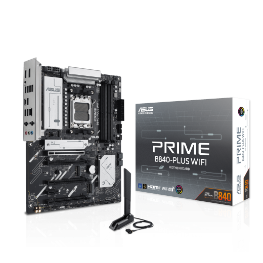 Материнская плата ASUS PRIME B840-PLUS WIFI AM5 4xDDR5 4xSATA 3xM.2 HDMI 2xDP mATX