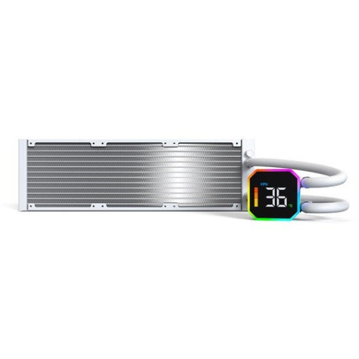 Водяное охлаждение для CPU Montech HyperFlow Digital 360 (W) TDP 350W 3x120 115x-1851/AM3-AM5 White