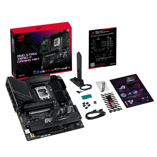 Материнская плата ASUS ROG STRIX Z890-F GAMING WIFI, LGA1851 Z890 4xDDR5 4xSATA3 5xM.2 HDMI DP ATX