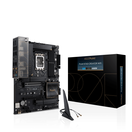 Материнская плата ASUS PROART B760-CREATOR WIFI LGA1700 4xDDR5 4xSATA3 3xM.2 RAID HDMI DP ATX