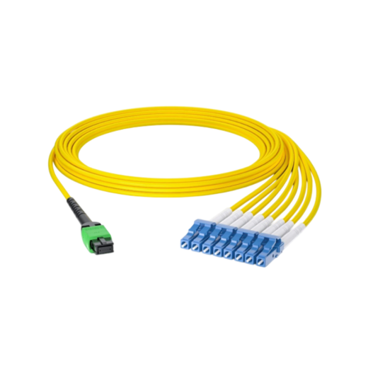 Оптический патчкорд OK-MPO/APC-8LC/UPC-SM-A-15m