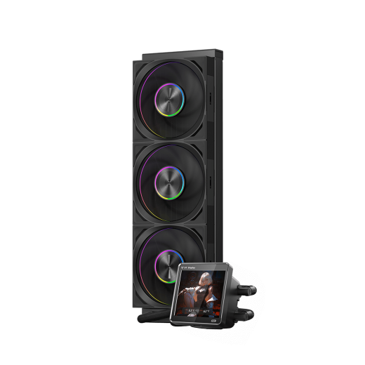 Водяное охлаждение для CPU PCCooler DT360 ARGB Display BK 115X/1200/1700/1851/AM4/AM5 Черный