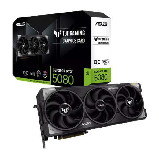 Видеокарта ASUS GeForce RTX5080 16GB, TUF GAMING GDDR7 OC 256bit 2HDMI 3DP TUF-RTX5080-O16G-GAMING