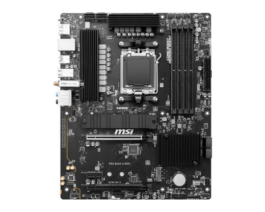 Материнская плата MSI PRO B650-S WIFI AM5 B650 4xDDR5 4xSATA3 RAID 2xM.2 HDMI DP ATX