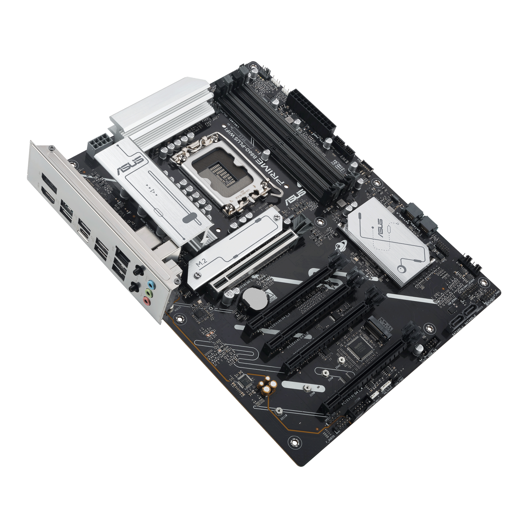 Материнская плата ASUS PRIME B860-PLUS WIFI, LGA1851 B860 4xDDR5 4xSATA 2xM.2 HDMI DP USB-C ATX