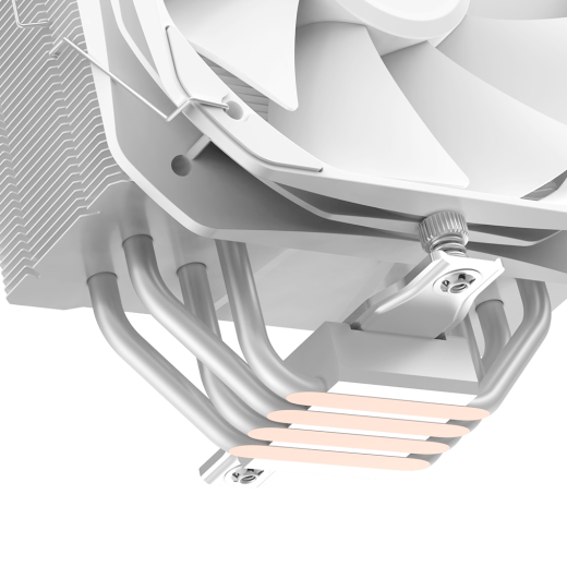 Вентилятор для процессора PCCooler PALADIN 400 WH, TDP 235W 4-pin 1700/1200/20xx/115x/AM5/AM4 Белый