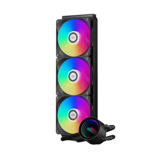 Водяное охлаждение для CPU PCCooler DA360 V2 ARGB BK TDP 300W 115X/1200/1700/1851/AM4/AM5 Черный