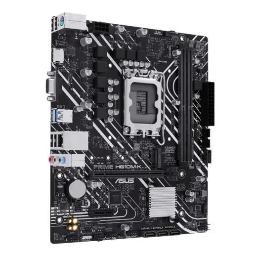 Материнская плата ASUS PRIME  H610M-K, LGA1700 2xDDR5 4xSATA3 M.2 1xVGA 1xHDMI mATX
