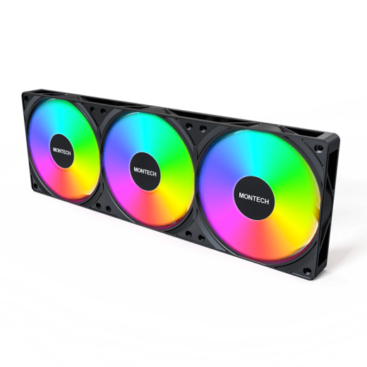 Водяное охлаждение для CPU Montech PureFlow ARGB 360 (B) TDP 320W 3x120 115x-1851/AM4/AM5 Black