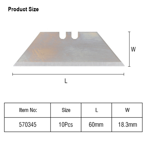 Лезвия универсальные запасные для монтажного ножа уп.10шт.Арт. 570345