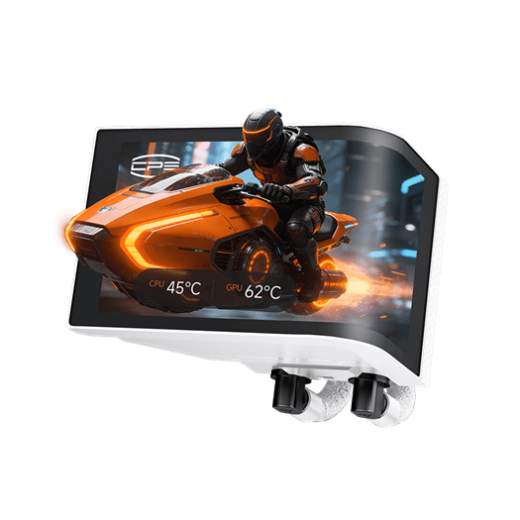 Водяное охлаждение для CPU PCCooler DV360 ARGB Display WH TDP 300W 115X/1200/1700/1851/AM4/AM5 Белый