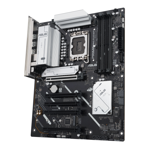 Материнская плата ASUS PRIME B860-PLUS WIFI, LGA1851 B860 4xDDR5 4xSATA 2xM.2 HDMI DP USB-C ATX