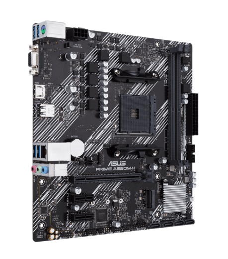 Материнская плата ASUS PRIME A520M-K AMD A520 AM4 2xDDR4 4xSATA3 RAID M.2 D-Sub HDMI mATX