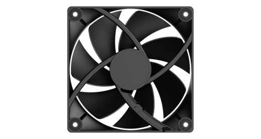 Вентилятор для корпуса Ocypus Delta F12 BK 1x(120x120x25mm) 2000RPM 73CFM Черный