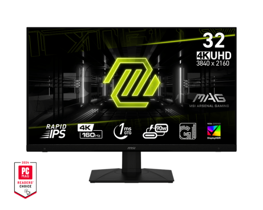 Монитор 32" MSI MAG 322UPF Rapid IPS 3840x2160 160Hz 1ms 100млн:1 2xHDMI 1xDP 5xUSB