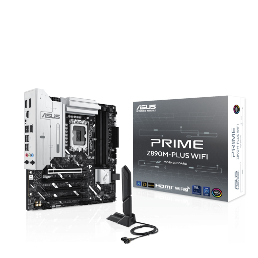 Материнская плата ASUS PRIME Z890M-PLUS WIFI, LGA1851 4xDDR5 6xSATA3 3xM.2 HDMI DP USB-C mATX