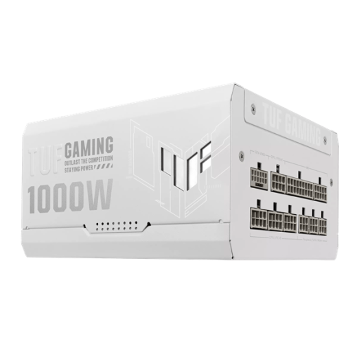 Блок питания ASUS 1000W, TUF Gaming 1000W Gold White Edition, Full Modular, TUF-GAMING-1000G-WHITE