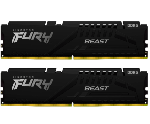 Оперативная память  16GB Kit (2x8) DDR5 6000MHz Kingston FURY Beast Black EXPO CL30 KF560C30BBEK2-16