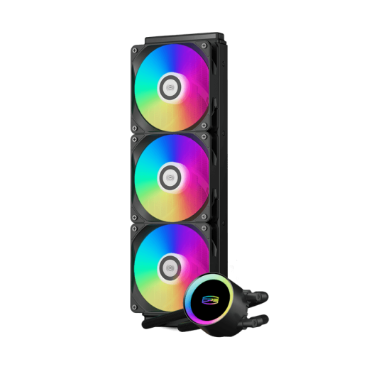 Водяное охлаждение для CPU PCCooler DA360 MAX ARGB BK TDP 300W 115X/1200/1700/1851/AM4/AM5 Черный