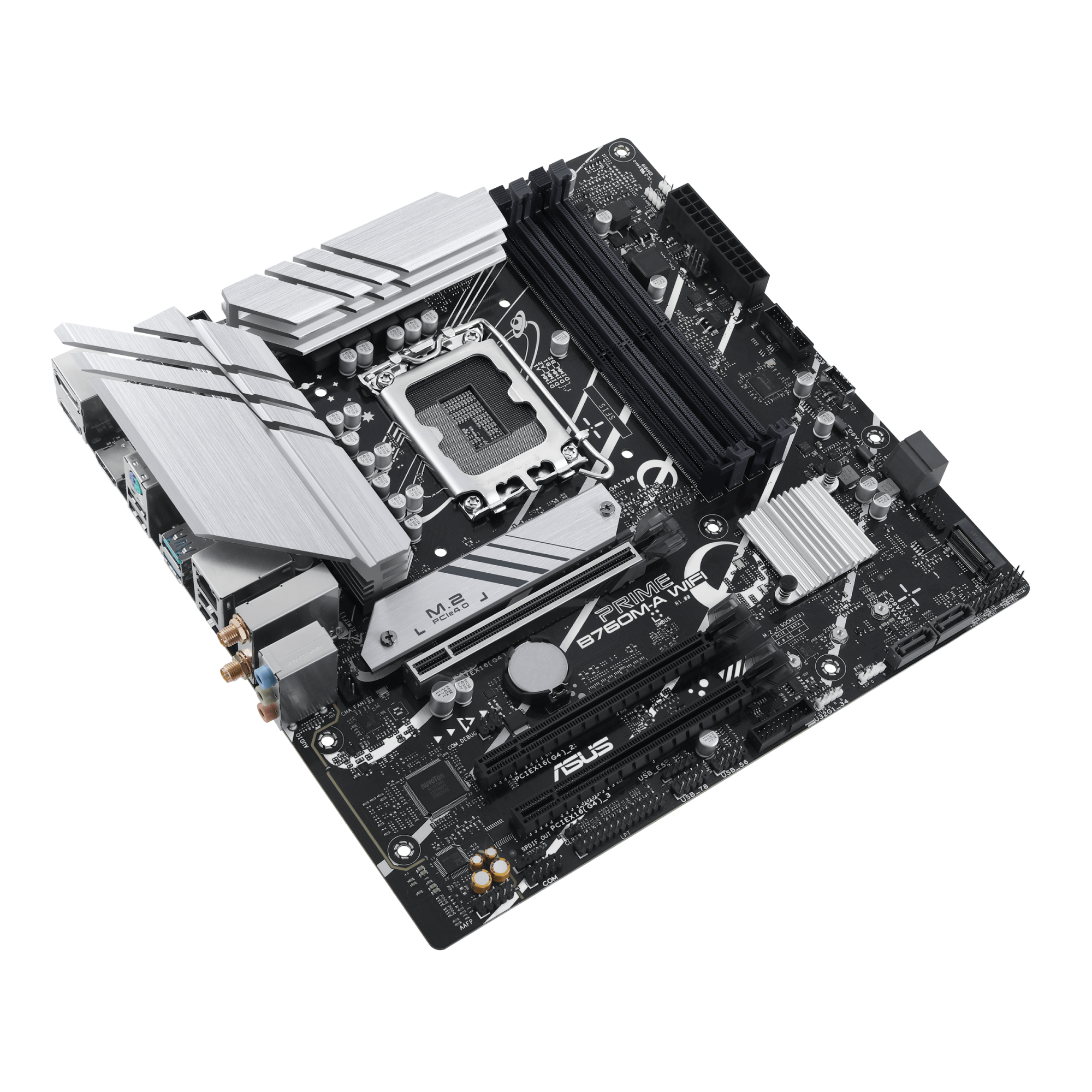 Материнская плата ASUS PRIME B760M-A WIFI, LGA1700 4xDDR5 4xSATA3 2xM.2 RAID 2xHDMI DP mATX