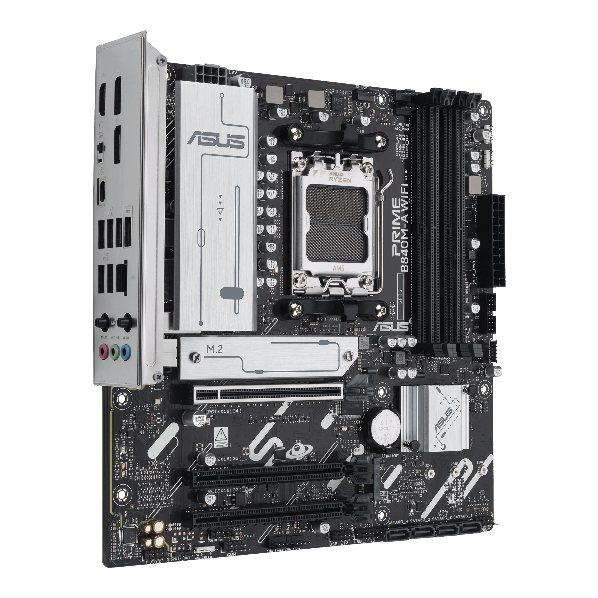 Материнская плата ASUS PRIME B840M-A WIFI AM5 4xDDR5 4xSATA 3xM.2 HDMI 2xDP mATX